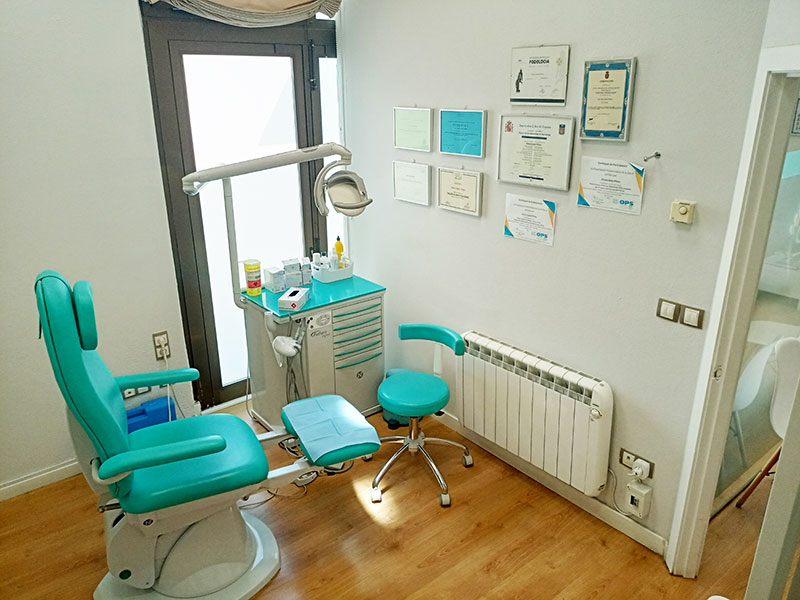 Sala de tratamientos de Podología Sagasta